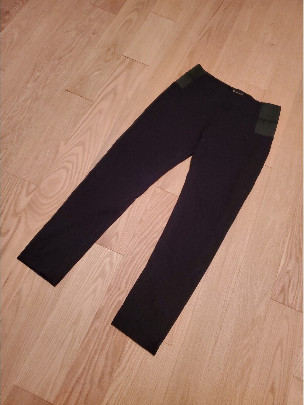 Shinestar Black Slim Fit Pants with Elastic Waist Detail Size L